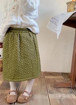 Стильная стеганая детская юбка (2) 3