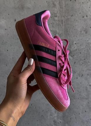Адідас кеди малинові adidas gazelle indoor "bliss pink purple"