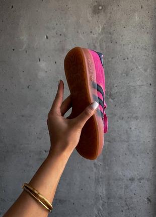 Адідас кеди малинові adidas gazelle indoor "bliss pink purple"6 фото