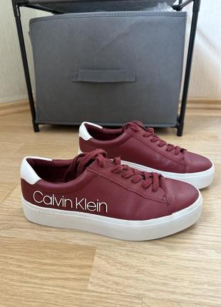 Кеды кожаные calvin klein