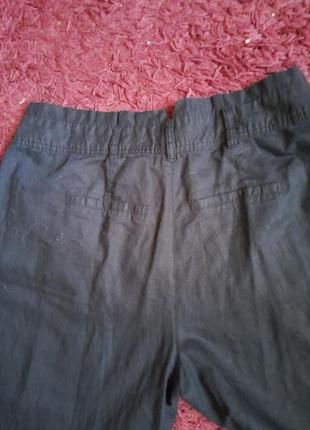 Фирменные широкие летние брюки лен3 фото