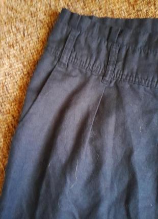 Фирменные широкие летние брюки лен2 фото