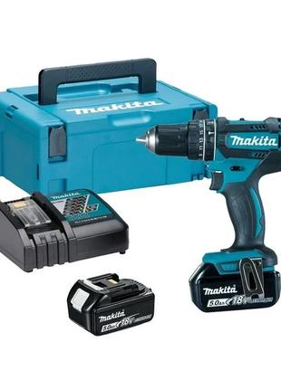 Акумуляторний дриль makita dhp482rtj 18в, 5000 ма·год нова!!!