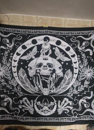 Огромный готический ведьмский текстильный постер гобелен на стену