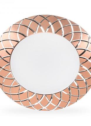 Врезной led светильник feron al780 5w 4000к коричневый