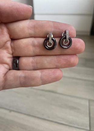 Серги серебро