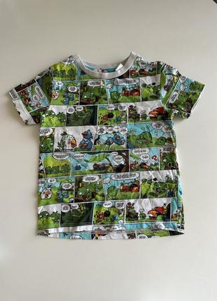 Футболка с комиксами 18-24 мес