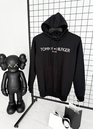 Mens tommy hilfiger hoodie black sale