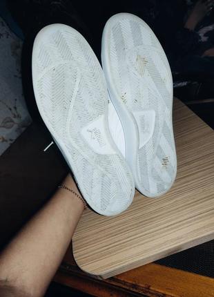 Шикарные белые кроссовки puma как новые7 фото