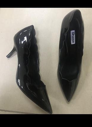 Лаковые туфлі лодочки каблук туфли в стиле zara