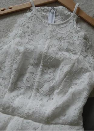 Asos сукня біла коктейльна , плаття міді4 фото