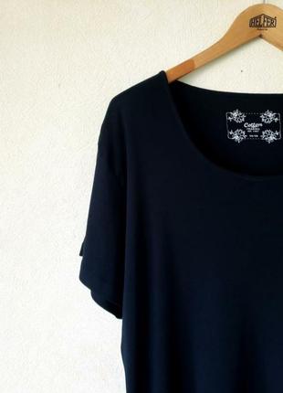 Черная (100 % коттон) базовая футболка cotton traders 26-28sk6 фото