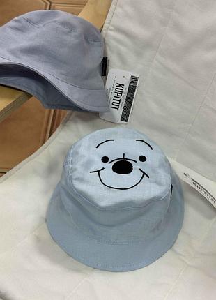 Панамка из льна на мальчика ог48 см