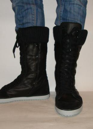 Чоботи жіночі шкіряні o'neill 39 р. 25,5 см чорні2 фото