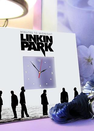 Годинник "гурт linkin park" для фанатів, музикантів, любителів рок музики, прикраса в бар, клуб3 фото
