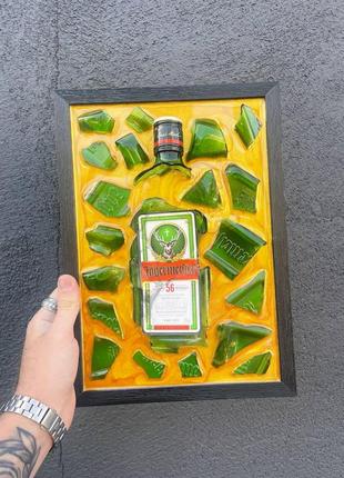 Ексклюзивна картина ручної роботи "jagermeister", інтер'єрна картина, оригінальний подарунок