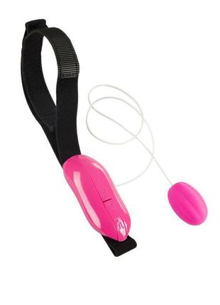 Розовое виброяйцо с пультом adrien lastic playball  3,9 см