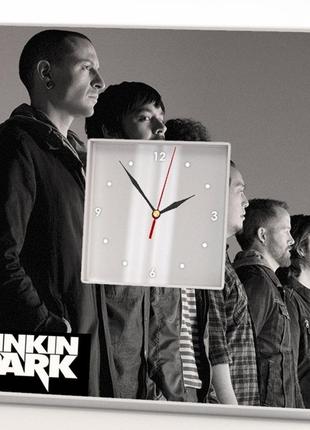 Авторские часы "группа linkin park" для фанатов, музыкантов и любителей рок музыки, украшение в бар,