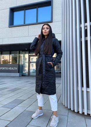 Пальто стеганное зимнее стеганое