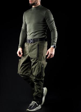 Штани теплі - ihtiander, khaki, чоловічі штани, спортивні штани, тактичні штани, джогери