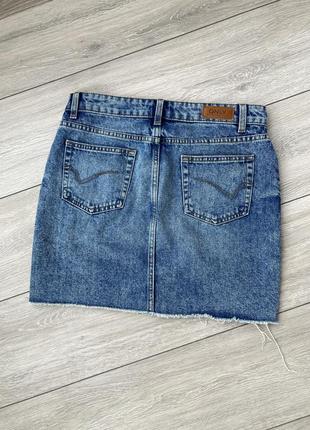 Короткая джинсовая юбка5 фото