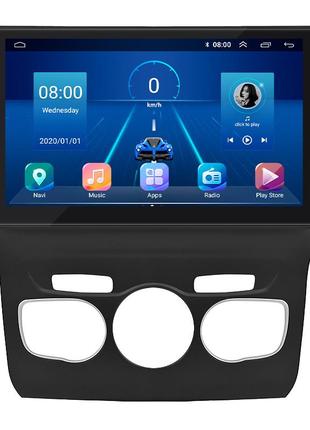 Штатна магнітола lesko для citroen c4 ii рестайлінг 2015-н.в. екран 10" 2/32gb 4g wi-fi gps top