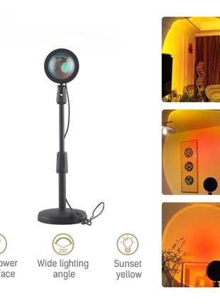 Проекционный светильник sunset lamp заката, рассвета, usb led lamp ha-11 ,(60)