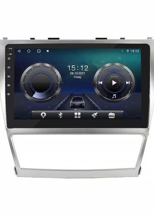 Штатна магнітола lesko для toyota aurion i 2006-2012 екран 10" 4/64gb 4g wi-fi gps top