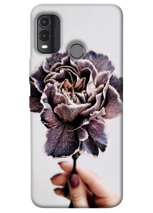 Чехол с принтом на нокия джи 11 плюс гвоздика / чехол с принтом на nokia g11 plus