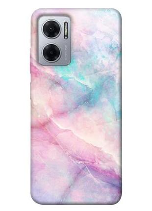 Чехол с принтом на 0 розовый мрамор / чехол с принтом на xiaomi redmi note 11e / сяоми редми нот 11е