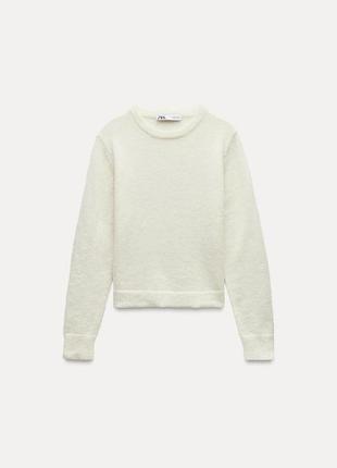 Светр тонкий трикотажний бежевий zara new