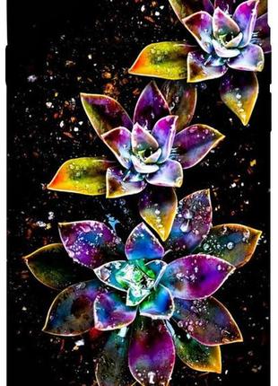 Чехол с принтом на айфон 6 / айфон 6с flowers on black / чехол с принтом на iphone 6 / iphone 6s