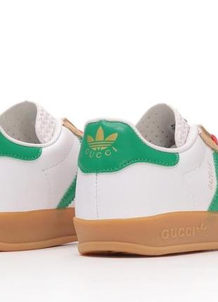 Adidas gazelle white green red, кросівки адідас жіночі, кроссовки женские адидас4 фото