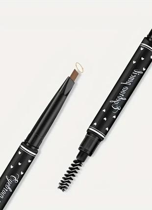 Цвет - легкий кофе // водонепроницаемый карандаш для бровей с щеточкой - длительный