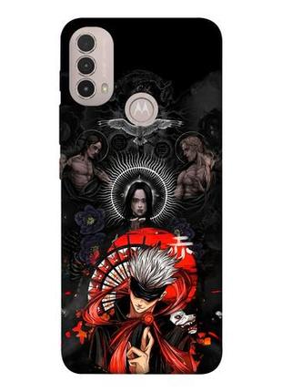 Чохол із принтом на моторола мото е40 anime evolution 10 / чохол із принтом на motorola moto e40