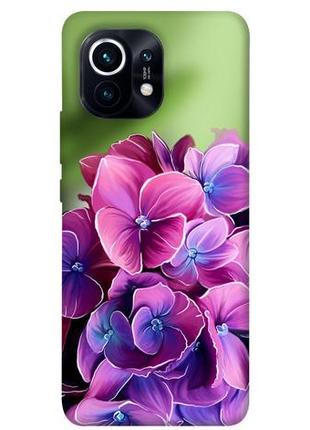 Чехол с принтом на сяоми ми 11 кружевная гортензия / чехол с принтом на xiaomi mi 11