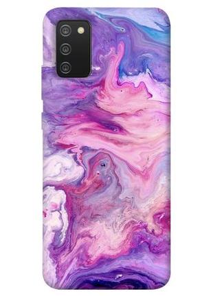 Чехол с принтом на самсунг галакси а02с розовый мрамор 2 / чехол с принтом на samsung galaxy a02s