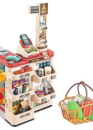 Дитячий ігровий супермаркет магазин з кошиком 668-84, звук, світло