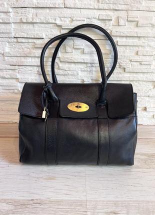 Стильна вінтажна шкіряна сумка mulberry