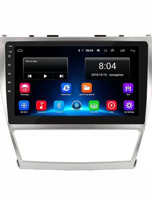 Штатна магнітола lesko для toyota camry vi (xv40) рестайлінг 2009-2011 екран 10" 2/32gb wi-fi gps base