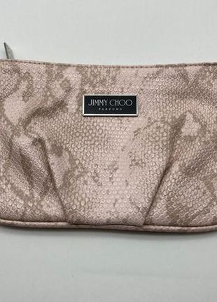 Косметичка jimmy choo pink snake skin