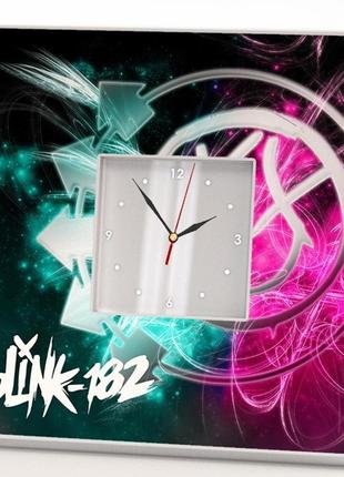 Часы "группа blink-182" для фанатов панк рок музыки, украшение в бар, клуб, студию, подарок