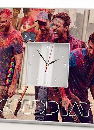 Часы с фото "coldplay" для фанатов поп и рок музыки, декор бара, клуба, студии, спальни