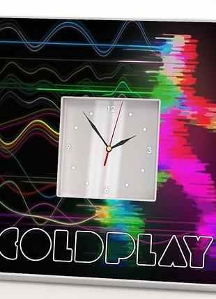 Часы "группа coldplay" для фанатов, музыкантов и любителей рок музыки, декор бару, клуб, студию, спа
