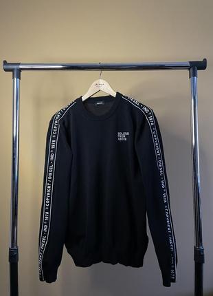 Кофта свитер diesel лампаси оригинал | чоловічий одяг