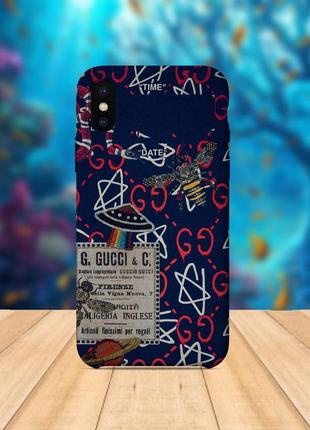 Чохол для apple iphone x xs в стилі gucci чохол з принтом