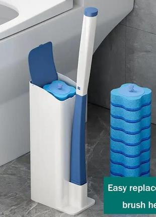 Туалет на стінний пристрій для чищення зі змінними насадками toilet cleaner set xl-852 (50)
