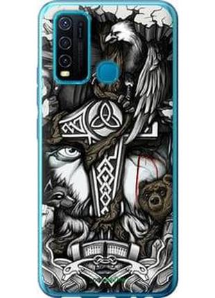 Чохол на vivo y30 тату вікінг "4098t-2154-2448"