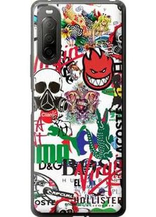 Чохол на sony xperia 10 ii many different logos "4022u-2528-2448"