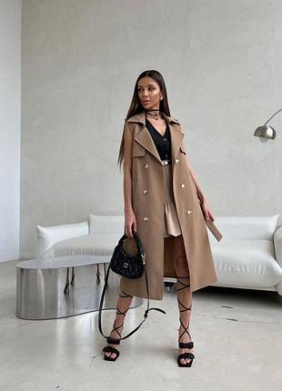 Новинка💥 тренч безрукавка 🤩 кардиган, плащ, жилет кардиган